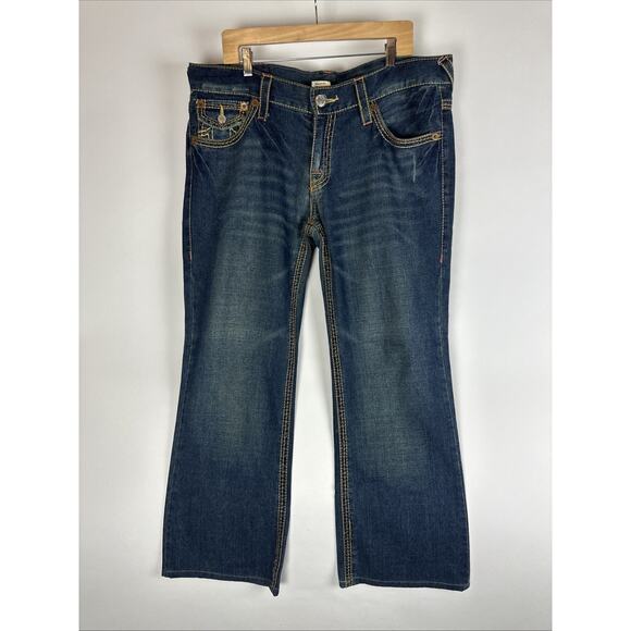 True Religion Billy Big T Jeans Soft Denim Men’s Size 36 X 29.5 Hemmed - Picture 1 of 12